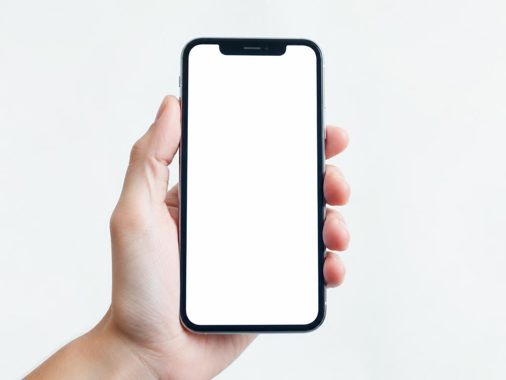 Repariertes Smartphone mit neuem, makellosem Display